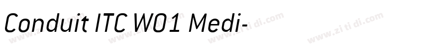 Conduit ITC W01 Medi字体转换